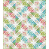 Blooming Beauties Quilt Pattern by Benartex Designer Fabrics NH2403 Finished Size is 63" x 72"