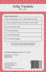 Jelly Twinkle Quilt Pattern CQP 233 by Cory Yoder of Coriander Quilts 64" x 76"