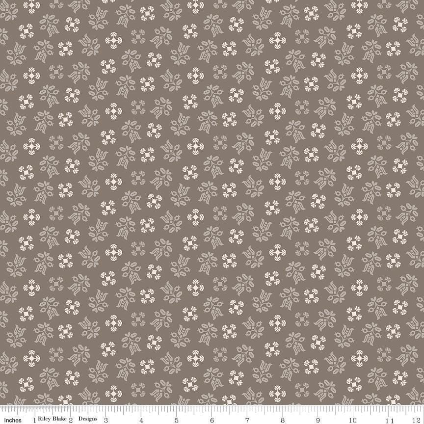 Piece and Plenty Pebble Gentle Yardage C15878-Pebble by Lori Holt for Riley Blake Designs sold by 1/2 yard increments