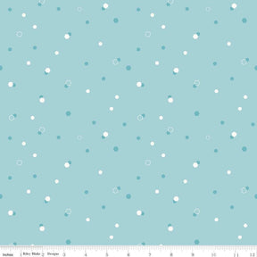 Homage Hexi Aqua Sold In 1/2 Yard Increments Cut Continuously