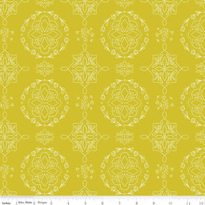 Homage Doilies Citron Sold In 1/2 Yard Increments Cut Continuously