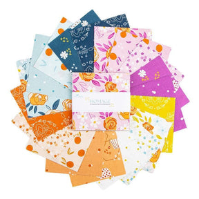 Homage 5 Inch Stacker, 42 Pcs. - Precuts Bundle - Homage Collection - Fran Gulick - Cotton And Joy - Riley Blake Designs - Quilting Fabric