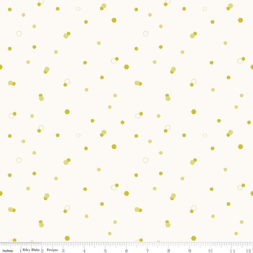 Homage Hexi White Sold In 1/2 Yard Increments Cut Continuously