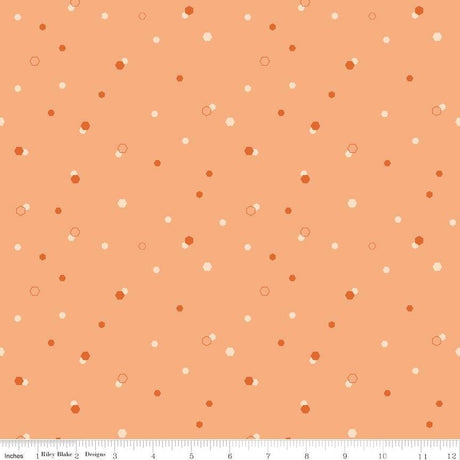 Homage Hexi Marmalade Sold In 1/2 Yard Increments Cut Continuously
