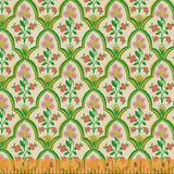Malibu Heather Ross Wood Block Mustard for Windham Fabrics 52151-18