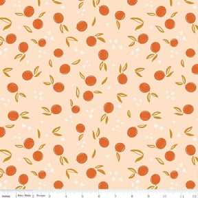 Homage Oranges Shell Sold In 1/2 Yard Increments Cut Continuously