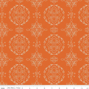 Homage Doilies Pumpkin Sold In 1/2 Yard Increments Cut Continuously