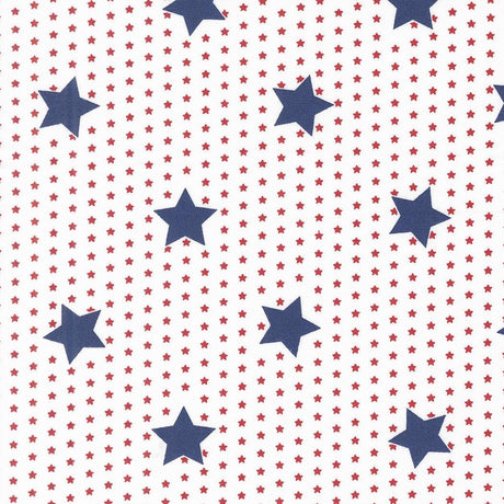 a pattern of red and white stars on a white background.