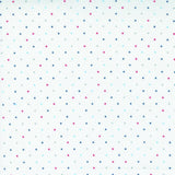 a repeating pattern of small white stars on a light blue background.