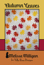 Autumn Leaves Printed Pattern by Melissa Milligan for Villa Rosa Designs Size 60 x 72"