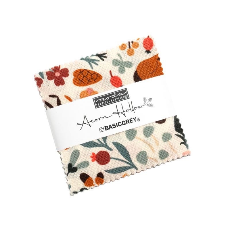 Acorn Hollow 5" Charm 30760PP by BasicGrey for Moda Fabrics - Charm Pack 5" X 5" - Assorted Fabric Squares - Basicgrey Fabric