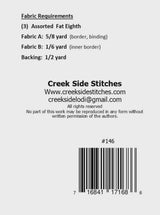 Braided Runner Pattern CSS146 From Creek Side Stitches Topper Multi Size Bin MP