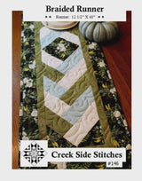 Braided Runner Pattern CSS146 From Creek Side Stitches Topper Multi Size Bin MP
