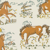 Ponderosa Stallions Horses Natural 20861 11 by Stacy Iest Hsu for Moda fabrics sold in 1/2 yard increments