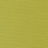 a repeating pattern of green polka dots on a light green background.