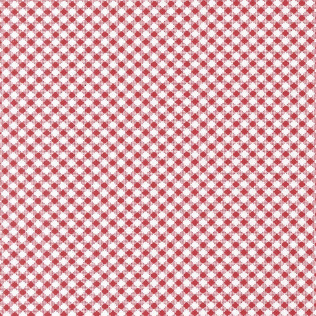 a repeating pattern of red and white checkered squares, creating a visually striking and symmetrical design.