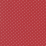 a red background with white stars scattered across it.