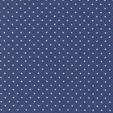 a pattern of small white stars against a dark blue background.