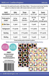 Disco Stars MM-031 PAPER Quilt Pattern for Modernly Morgan