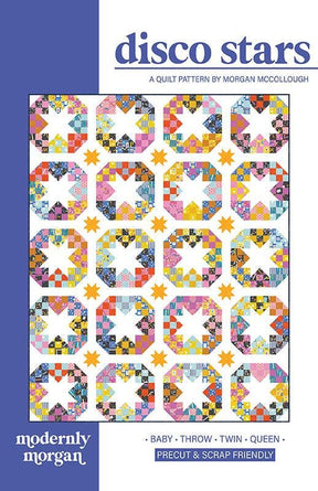 Disco Stars MM-031 PAPER Quilt Pattern for Modernly Morgan
