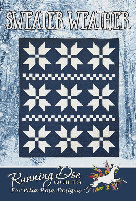 Sweater Weather Printed Pattern Villa Rosa Designs Size 62" x 74"