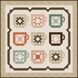 Mug Collection Quilt Pattern PM835 From Pieces From My Heart By Gervais, Sandy 34" x 34"