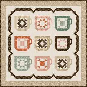 Mug Collection Quilt Pattern PM835 From Pieces From My Heart By Gervais, Sandy 34" x 34"