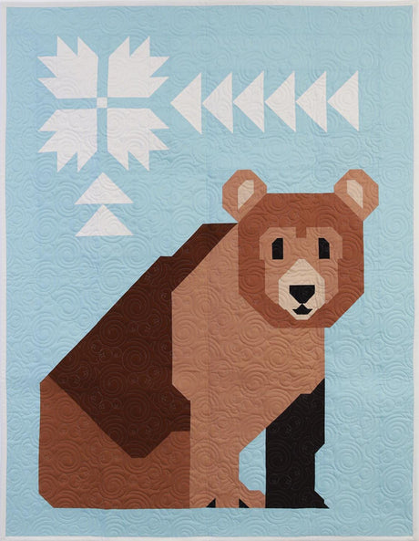 Bear-Wildered Quilt Pattern AEBW0325 Booklet by Art East Quilting Co AEMC1123