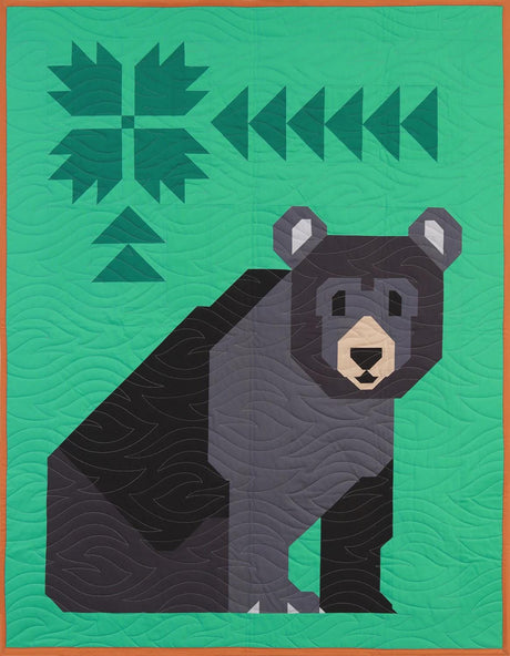 Bear-Wildered Quilt Pattern AEBW0325 Booklet by Art East Quilting Co AEMC1123