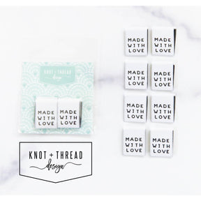 Sew In Labels Made with Love 3/4" KATLAB4