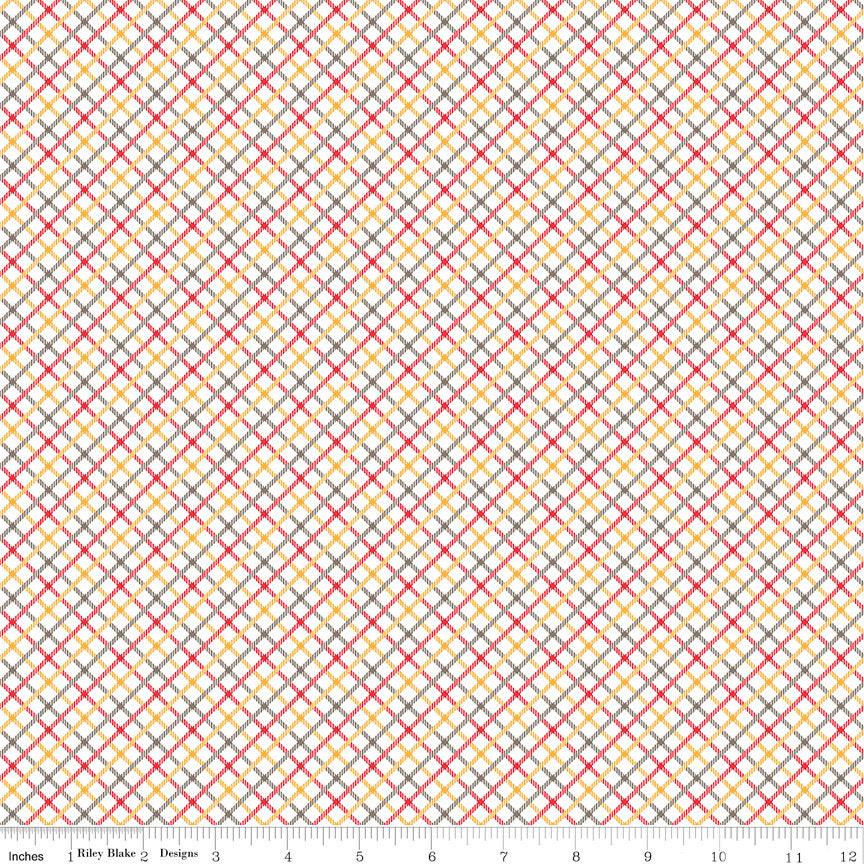 534 Bee Plaids Daisy Bee Plaids Homespun C12033-Daisy by Lori Holt for Riley Blake Sold in 1/2 Yard increments