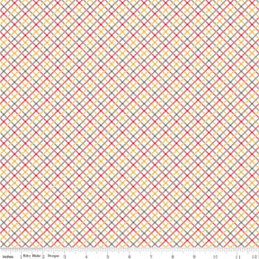534 Bee Plaids Daisy Bee Plaids Homespun C12033-Daisy by Lori Holt for Riley Blake Sold in 1/2 Yard increments
