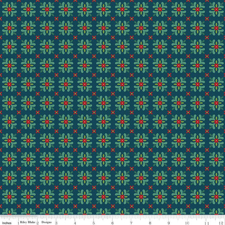 In From the Cold - Tiles Navy C14864-NAVY Yardage by Heather Peterson for Riley Blake Designs