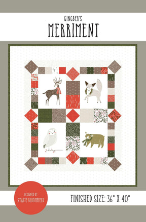 Merriment Quilt Pattern GB026 by Gingiber 36" x 40"