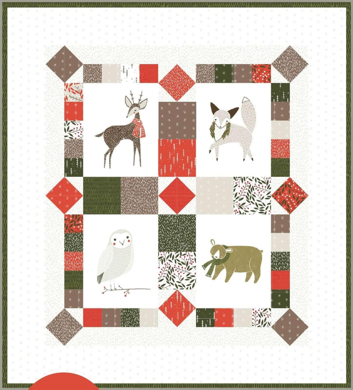 Merriment Quilt Pattern GB026 by Gingiber 36" x 40"