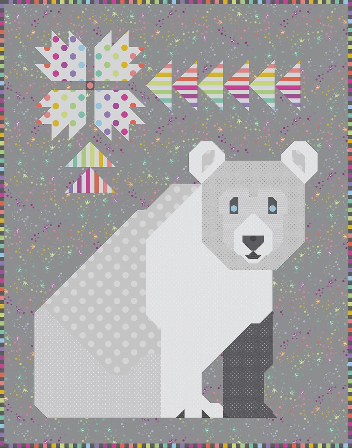 Bear-Wildered Quilt Pattern AEBW0325 Booklet by Art East Quilting Co AEMC1123