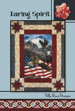 Daring Spirit Quilt Pattern From Villa Rosa Designs - size 50" x 68"