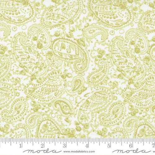 The Shores Paisley in Sprout 18742 25 by Brenda Riddle Designs for Moda Fabrics Sold in 1/2 Yard Increments