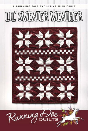 Lil' Sweater Weather Paper Mini Quilt Pattern by Running Doe for Villa Rosa Designs 16" x 19"