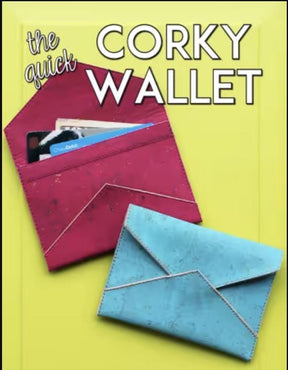 The Quick Corky Wallet Pattern by Sassafras Lane SASSLN 0062 Finished Size 5" x 3 1/2" Bin MP