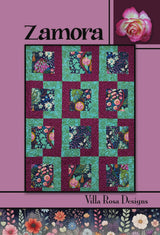 Zamora Quilt Pattern From Villa Rosa Designs - size 48" x 64"