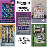Villa Rosa Pattern Card Set for February 2026 Patterns Set includes 5 printed pattern cards in the set