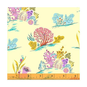 Malibu Heather Ross Coal Blue for Windham Fabrics 52147-20 Sold in 1//2 Yard increments