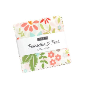 Poinsettia And Pear Mini Charm 2.5 inches 37710MC by Sherri & Chelsi for Moda Fabrics bin