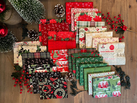 Holiday Cheer Jelly Roll 20970JR By Stacy Iest Hsu for Moda Fabrics