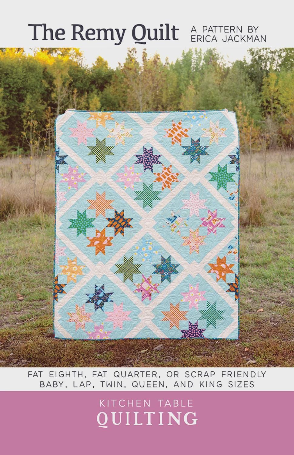 The Remy Quilt Pattern KTQ187 by Kitchen Table Quilting (baby, lap and twin, queen and king sizes)