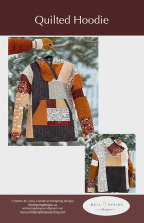 Quilted Hoodie Pattern P191- QUILTED HOODIE by Wellspring Designs