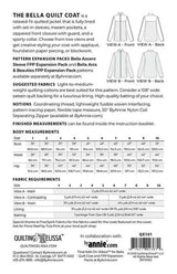Bella Quilt Coat PBA QE101 Sewing Pattern by Annie