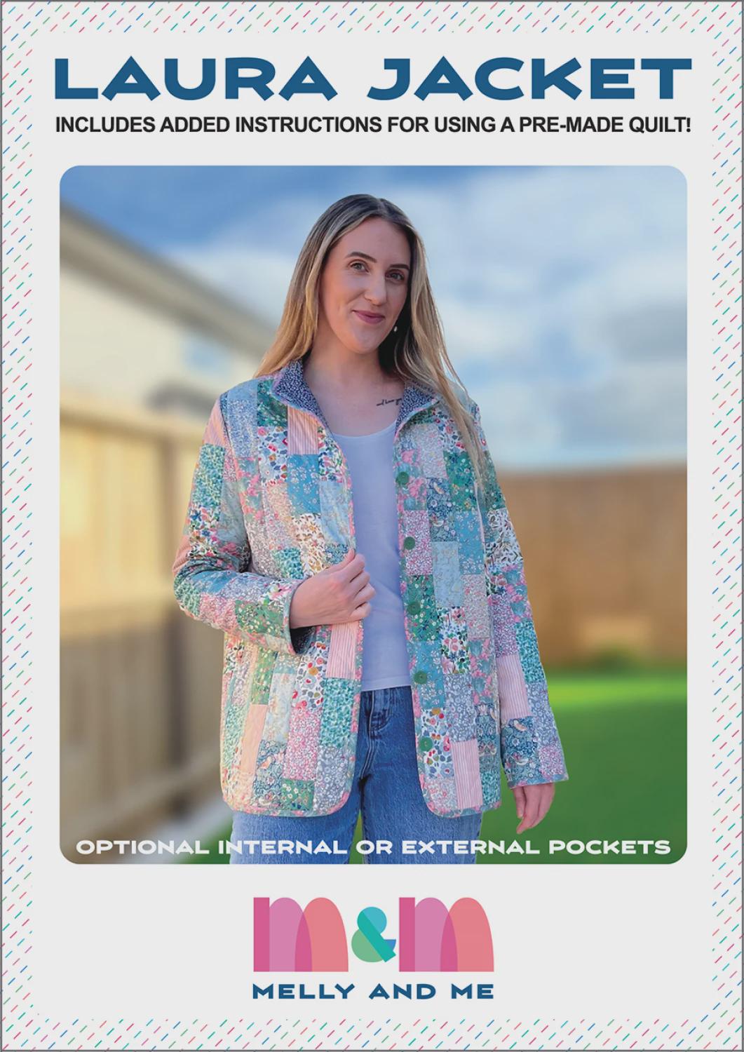 Laura Jacket Pattern - MM188 by Melly and Me Sizes XS-XXL