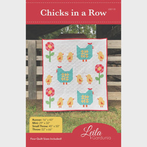 Chicks in a Row LGD110 by Leila Gardunia Includes 4 sizes